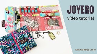 Joyero de tela para viajes, un tutorial que te encantará 😍