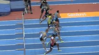 Mens 60mH (heat 2) British Indoor Grand Prix 15 02 14 240fps (Omoregie, Turner)