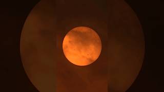 ZWO Seestar S50 Solar Sun Spots Through Cloud Cover #shorts #sun #astronomy #space #telescope