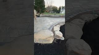 INCREDIBLE Paver cuts on this beautiful brand new PATIO | #shorts