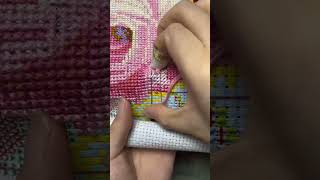 Cross stitch slow motion vertical back tutorial