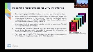 4. Overview of the reporting requirements for GHG inventories