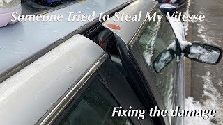 Someone tried to STEAL my Rover 827 Vitesse - Fixing The Damage