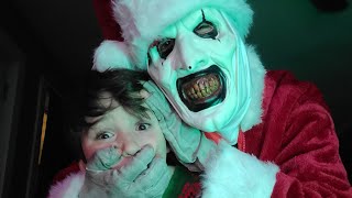 Happy Holidays from Art The Clown! #cosplay #terrifier2 #horror #christmas #slasher slashe