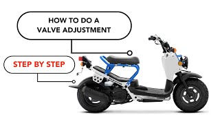 Honda Ruckus - HARD TO START Valve Adjustment (guided step by step)