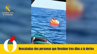 Rescatadas dos personas que llevaban tres días a la deriva en alta mar tras naufragar