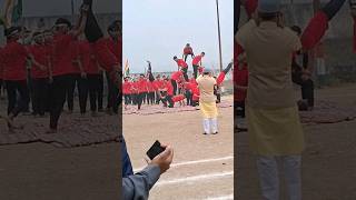 "Impressive Pyramid Formation by Class 9th Boys | Navodaya Vidyalaya Republic Day Celebration"