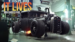 800HP 1931 Ford "Race Truck" Roars To Life! ...With Only Days Left to Finish