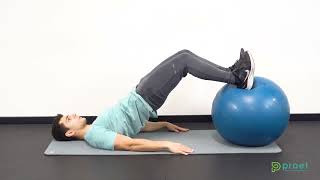 1128. Puente sobre pelota de pilates