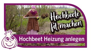 Hochbeet befüllen & vorbereiten für Frühjahr mit Heizung | Gemüse vor Frost schützen