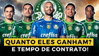 VEJA OS SALÁRIOS DOS JOGADORES DO PALMEIRAS E TEMPO DE CONTRATO - ATUALIZADO 2023