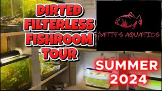 Dirted Filterless Fishroom Tour: Summer 2024