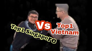 Top 1 Tay Trái Singapore Vs Top 1 Tay Trái Vietnam || Vật Tay