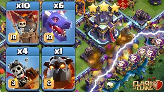 6 Dragon + 4 Dragon Rider + 10 Balloon Attack Strategy!! Th15 Attack Strategy | Clash of Clans