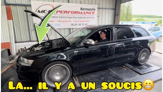 GROS PROBLEME!!😱 On passe l'Audi S6 au banc de puissance!😬