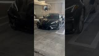 C8 Corvette WAKES up the parking garage