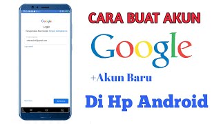 Cara membuat akun google baru di android tanpa nomor hp