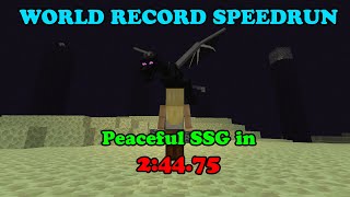 2:44.75 [former] WORLD RECORD SPEEDRUN peaceful SSG any% glitchless