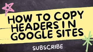 🔥 Unlock the Power of Google Sites: Learn How to Copy Headers 🔥