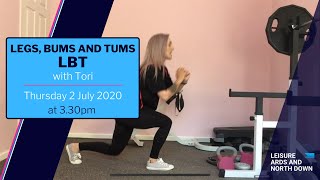 LEGS, BUMS and TUMS with Tori - Thursday 2 July at 3.30pm