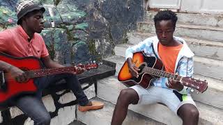 Israel and sharma play Music  instrumental  guitar Music  ar Root fondation Rwanda