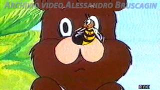 Outro bumper pubblicitario orso con api - Gennaio 1987