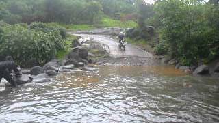 Rajmachi stream crossing.