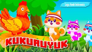 Lagu anak Indonesia populer - Kukuruyuk ayam jantan berkokok dan kucing lucu // WE ART KARTUN