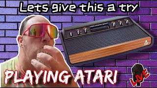 🔴Lets give this a try, Playing Atari 2600 games  | The Atari Creep