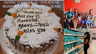 SAYING GOODBYE TO OUR HOUSE MANAGER, AFTER 5 AMAZING YEARS||TIFINE WISE