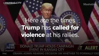 Trump Incites Violence