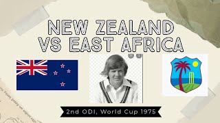 New Zealand Vs East Africa, 2 Match, World Cup 1975 #cricket #newzealandvswestindies  #worldcup1975