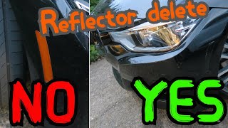 BMW F30 Painted, Smoked Front Reflector Removal and Installation