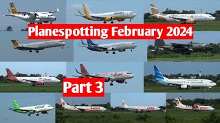 PLANESPOTTING AT SULTAN HASANUDDIN INTERNATIONAL AIRPORT LANDING & TAKE OFF (FEBRUARY 2024) PART 3