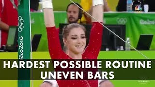 Aliya Mustafina UB Hardest Possible Routine