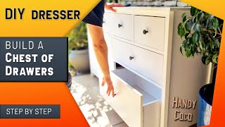 DIY Dresser - How to Build a Custom Chest of Drawers