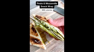 Pesto and Mozzarella Snack Wrap Recipe #shorts