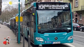 Buslinie 34 | Bornheim Mitte ~ Gallus Mönchofstraße | im Original Ton