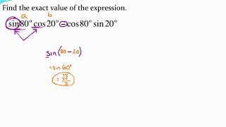 Using sum and difference formulas for sine and cosine expressions "in reverse"