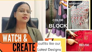 Design In Detail|3 OUTFITS | Latest Designs we made in Jan 2024