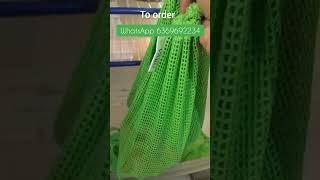 Cotton mesh Vegetable bag/organic bag/fridge storage ideas/WhatsApp 6369692234