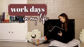 8-5 WORK DAYS | Some struggle, some self care, and some really good memories!