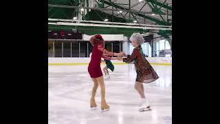 The Golden Girls... on Ice! ✨ The 'Sky Rink All Stars' Junior Team performs on World Ice Skating Day