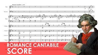 BEETHOVEN Romance Cantabile in E minor (Hess 13 / WoO 207) Score