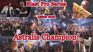 Astralis champions 🏆 Blast Pro Series Lisbon champion Grand Final 2:1 vs Na`Vi Winning moment