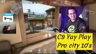 C9 Yay The Best Player in Plays Pro City 10's: Watch the Full Match Now! #valorant #c9 #yay #tenz