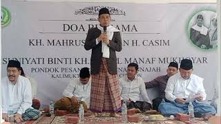 (7) Haul Ketiga pendiri pondok Pesantren madinatunnajah, sambutan Drs KH Musthofa Hadi Chirzin