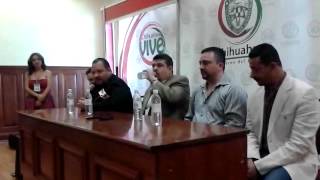 Pesado Rueda de Prensa  Chihuahua Festival Internacional 2012