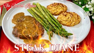 BEST STEAK DIANE EVER | EASY AND DELICIOUS | IMPRESSIVE PRESENTATION