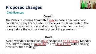 Local Alcohol Policy webinar for club and special licence holders